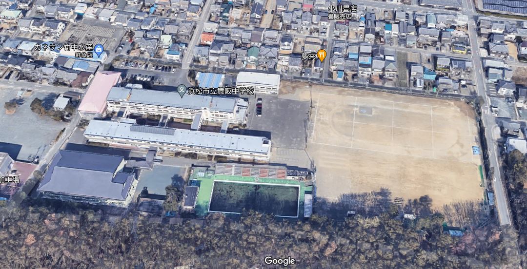 中学校：浜松市立舞阪中学校　1187m