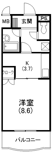 パリス富塚 間取り