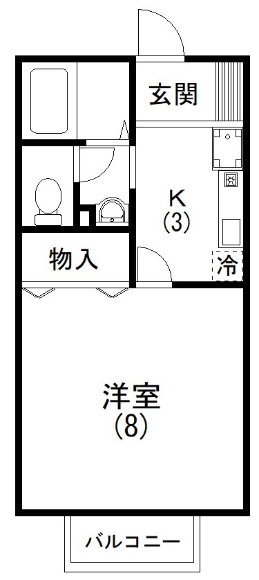 セジュール小豆餅 間取り