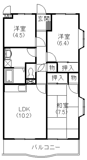 メゾン宮北 間取り