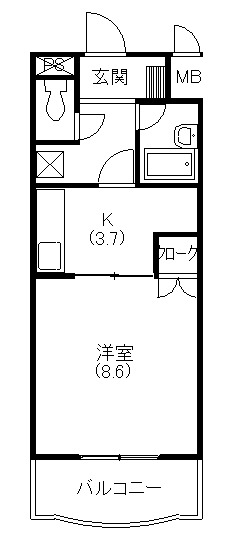 パリス富塚 間取り