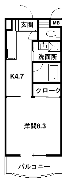 あぷと長坂Ⅱ 間取り