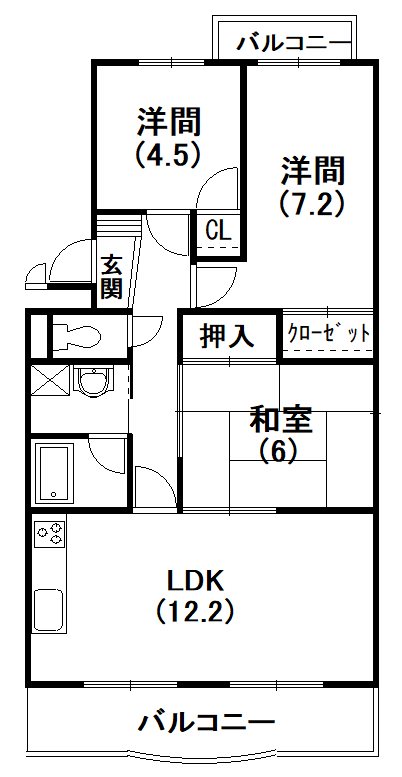 ベルクール 間取り