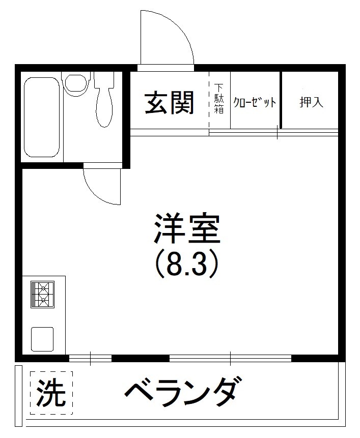 カレッジハイツⅡ 間取り