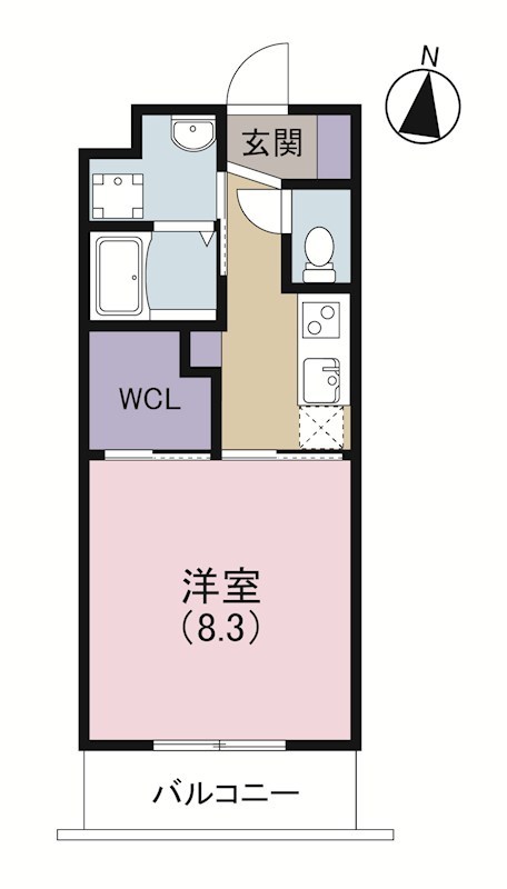 クレール城北3丁目 間取り