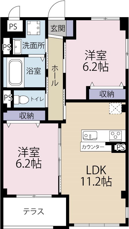 Le verger（ル ベルジュ） 間取り