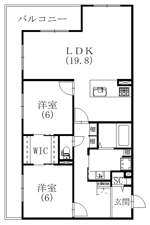 (仮称）菊川市加茂_第2ドゥプランニングマンション 間取り
